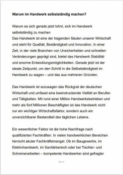 Selbstständig machen im Handwerk - Das Buch für Existenzgründung im Handwerk